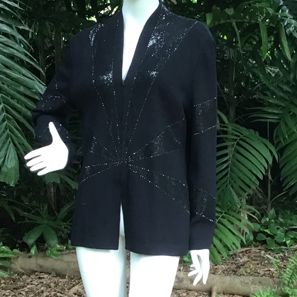 Vintage St John wool cardigan with sequins